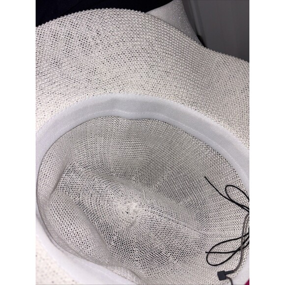 Vince Camuto Adjustable Off white Hat With Black Band Brand New Stylish - Picture 6 of 9